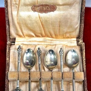 set de 6 lingurite argintate vintage Anglia