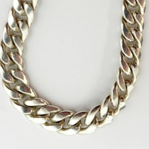 lant cubanez barbatesc din argint 925