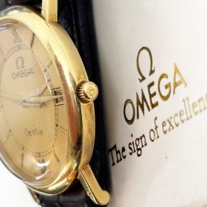 Alternative view of Ceas Omega De Ville vintage din aur masiv de 18k