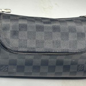 geantă originala de toaletă Louis Vuitton Damier Graphite