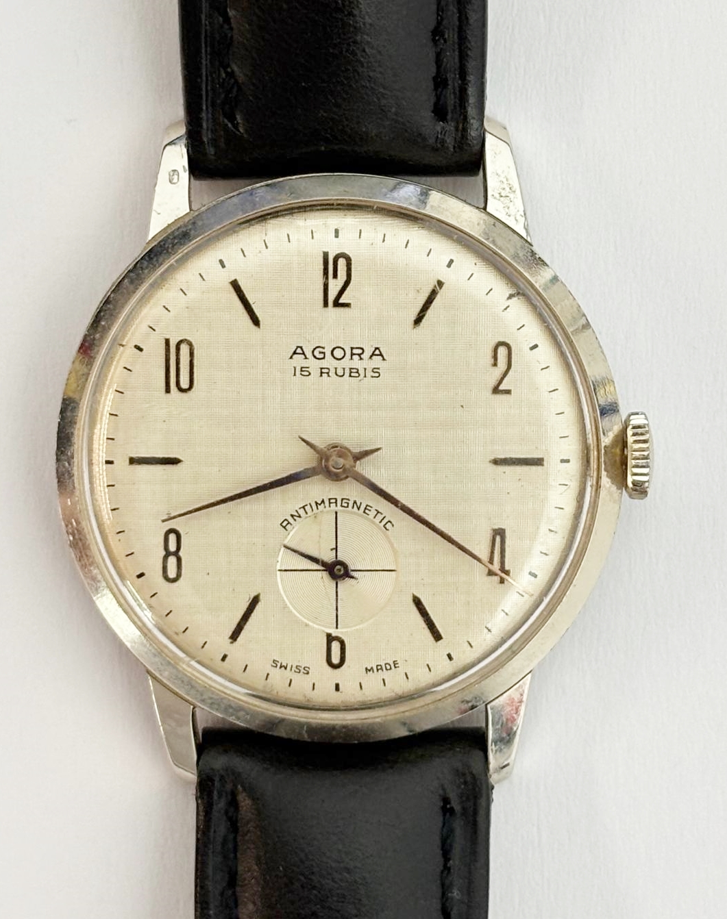 ceas mecanic Agora cu 15 rubine și calibrul EB 1197