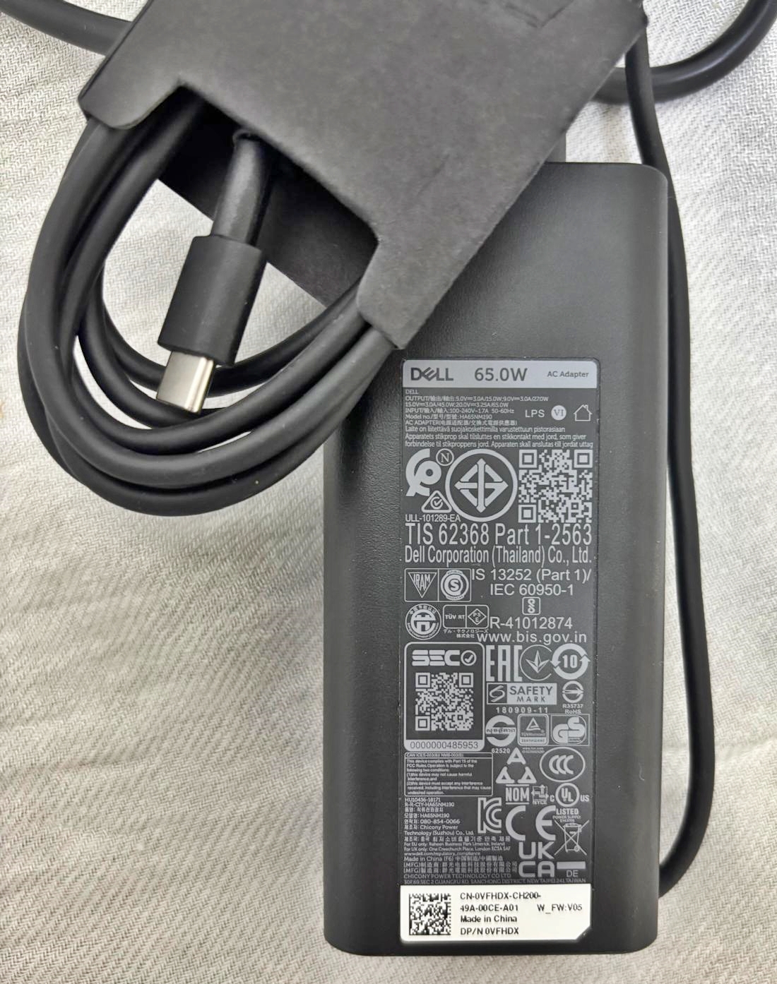 Incarcator Dell 65W USB-C AC Adapter original